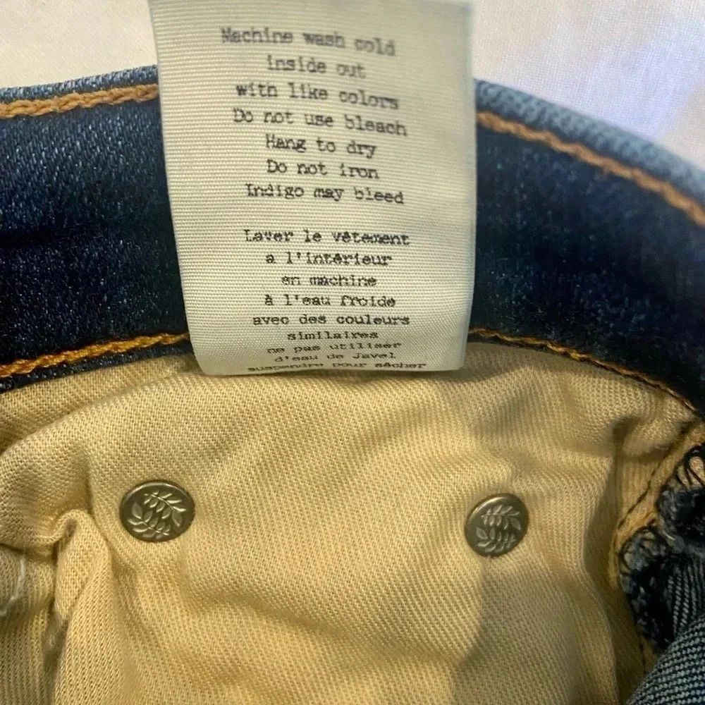 Rag & Bone Low Rise Stevie Skinny Ankle Tie Jeans Paz Color Size 25 - Picture 10 of 10